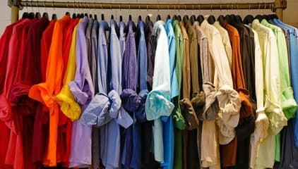 camicie in tessuto di lino foto