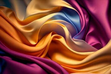 stoffa di seta colorata